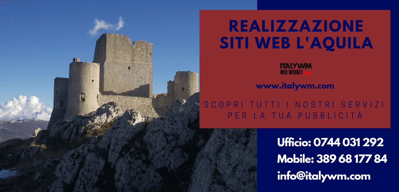 Realizzazione siti web L'Aquila italy web marketing