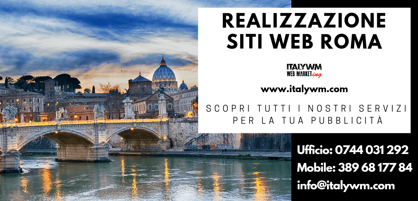 Realizzazione siti web Roma italy web marketing