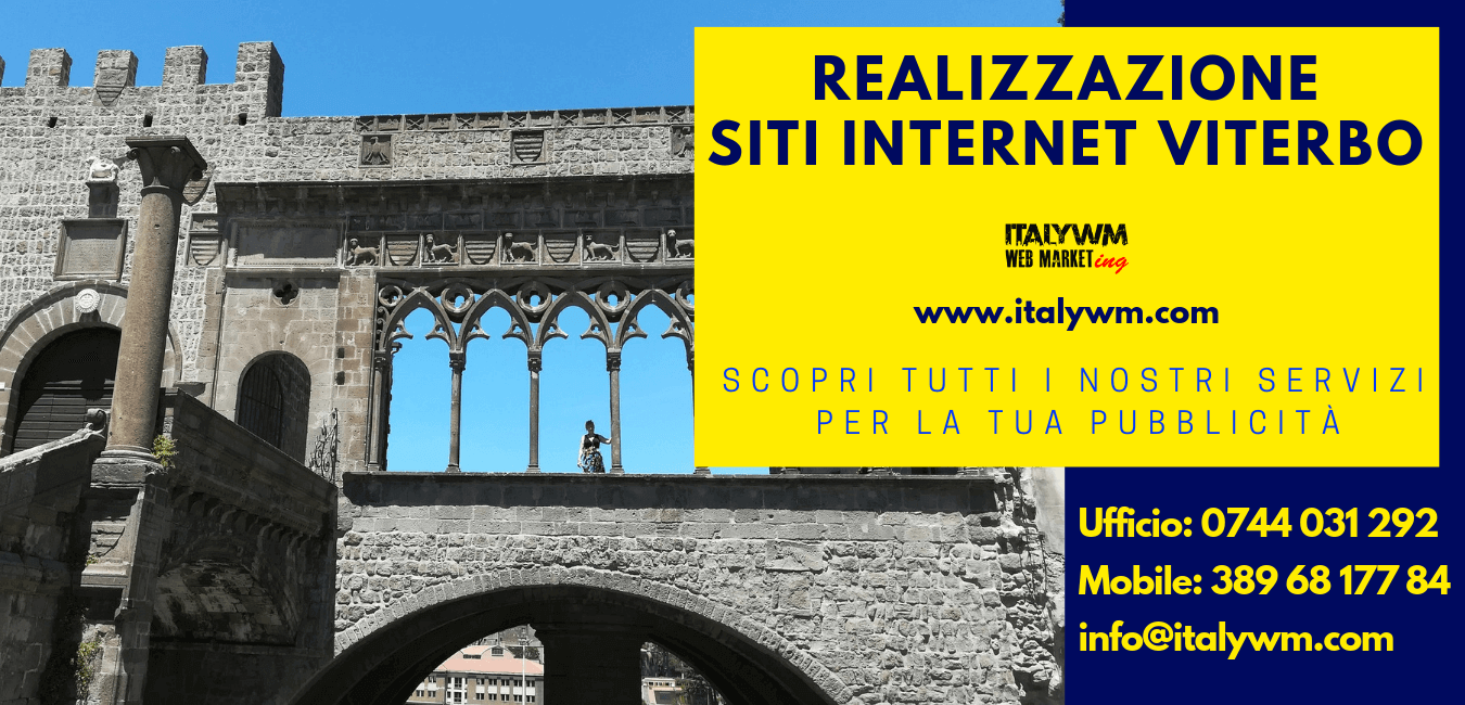 Realizzazione siti internet Viterbo italy web marketing