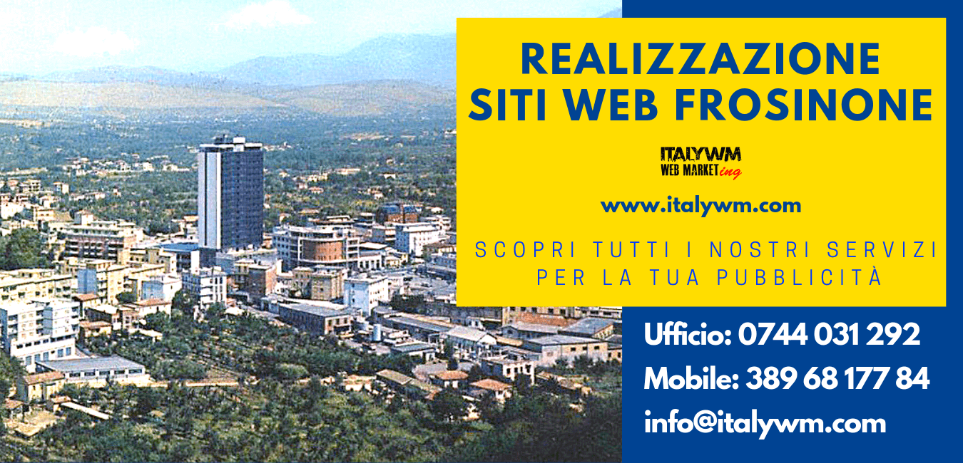 Realizzazione siti web Frosinone italy web marketing