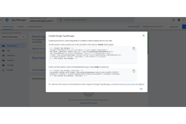 Installa google tag manager Italy Web Marketing Installa google tag manager Italy Web Marketing