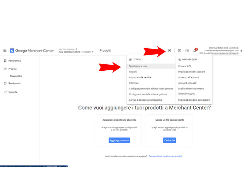 Spedizioni e resi Italy WM