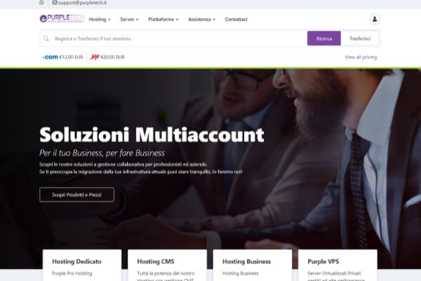 Verificare disponibilità dominio Purpletech Italy WM