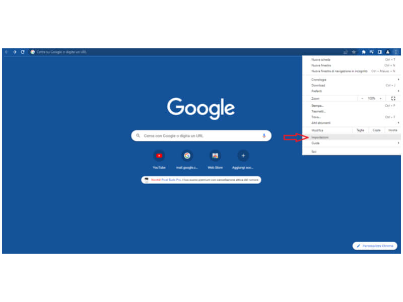 impostazioni Google Chrome Italy Web Marketing impostazioni Google Chrome Italy Web Marketing