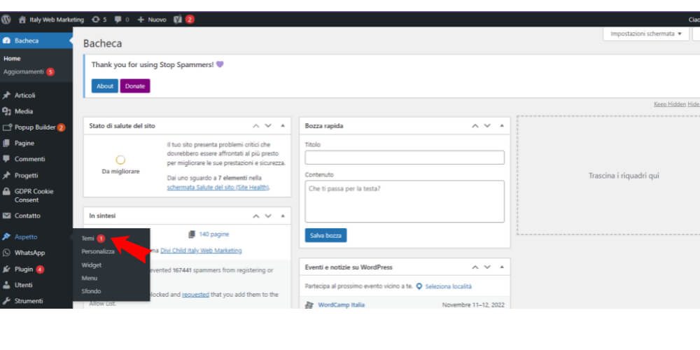 Installazione tema WordPress per e-commerce Installazione tema WordPress per e-commerce