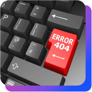 errore 404 con bordo sotto