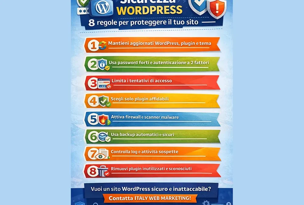 Sicurezza WordPress proteggere sito