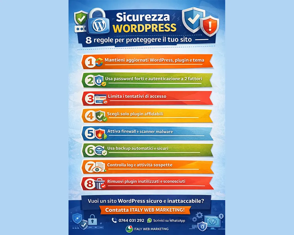 Sicurezza WordPress proteggere sito